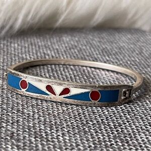 Mexican Bangle Multi-Colored Enamel Fits Small/Kids 1.80" Circumference
